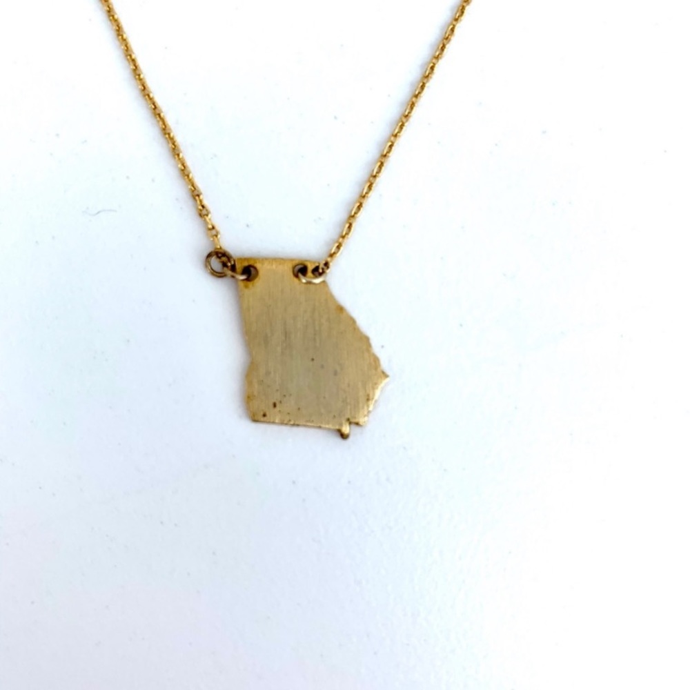 Gold Georgia pendant layering Necklace